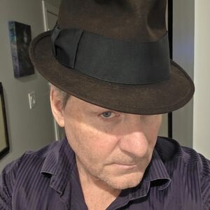 Stetson Brown Fedora Hat with Black Band